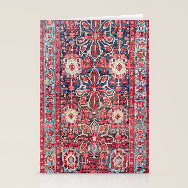 Bijar Kurdish Northwest Persian Rug Print Stationery Card Gallery Image 2