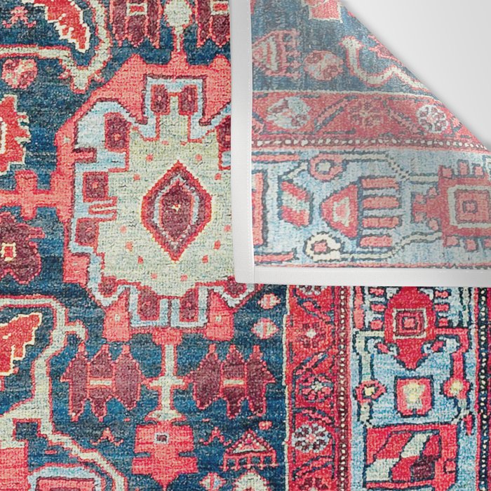 Bijar Kurdish Northwest Persian Rug Print Wall Tapestry Gallery Image 3