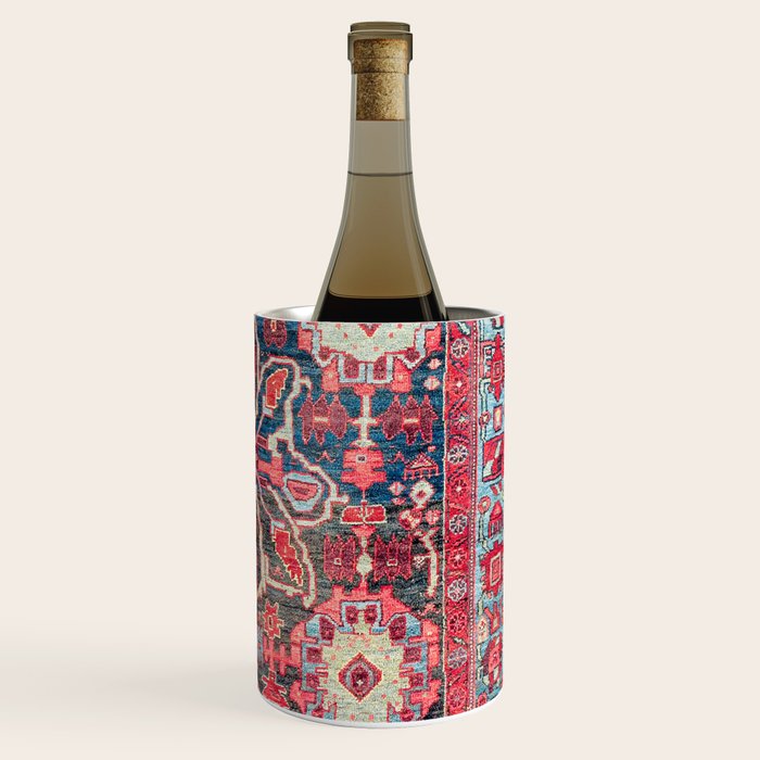 Bijar Kurdish Northwest Persian Rug Print Wine Chiller Gallery Image 3