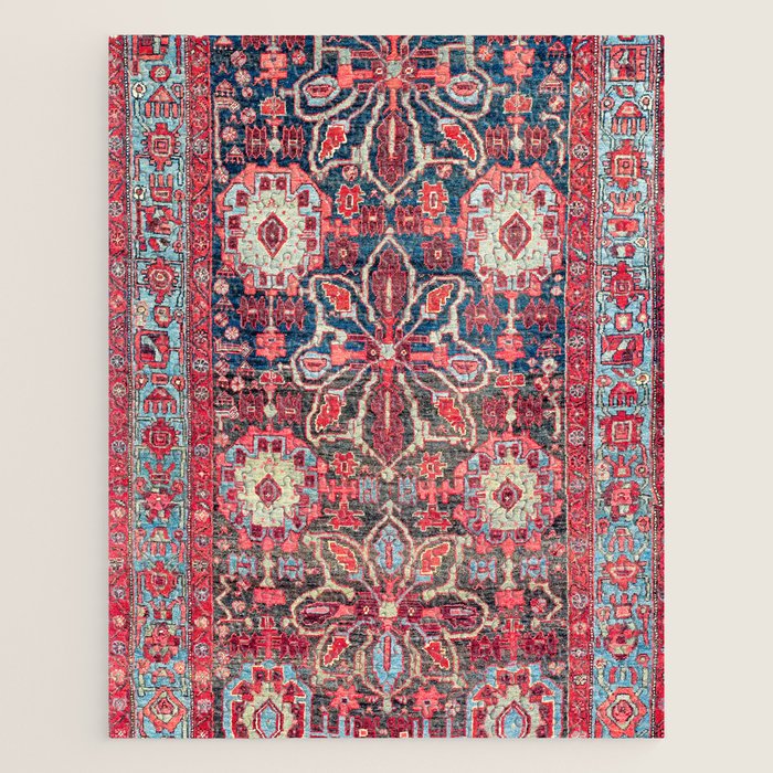 Bijar Kurdish Northwest Persian Rug Print Jigsaw Puzzle Gallery Image 1