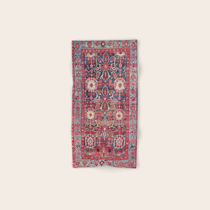 Bijar Kurdish Northwest Persian Rug Print Bath Towel Gallery Image 1