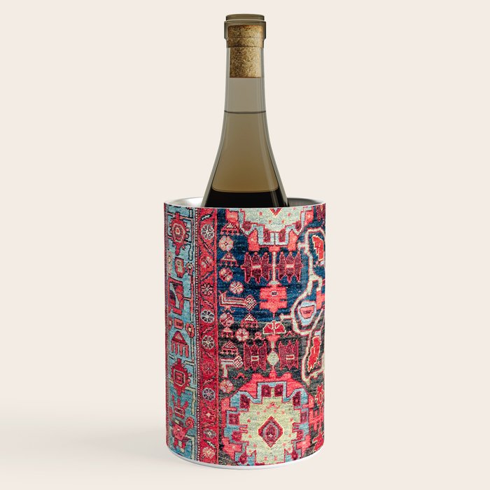 Bijar Kurdish Northwest Persian Rug Print Wine Chiller Gallery Image 2