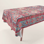 Bijar Kurdish Northwest Persian Rug Print Tablecloth Gallery Image 1