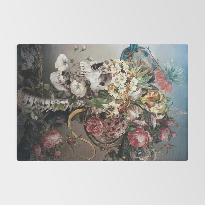 Flower skull Rug Gallery Image 2