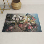 Flower skull Rug Gallery Image 1
