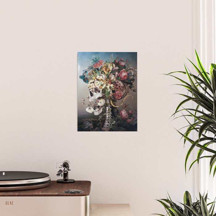 Flower skull Poster Gallery Image 2