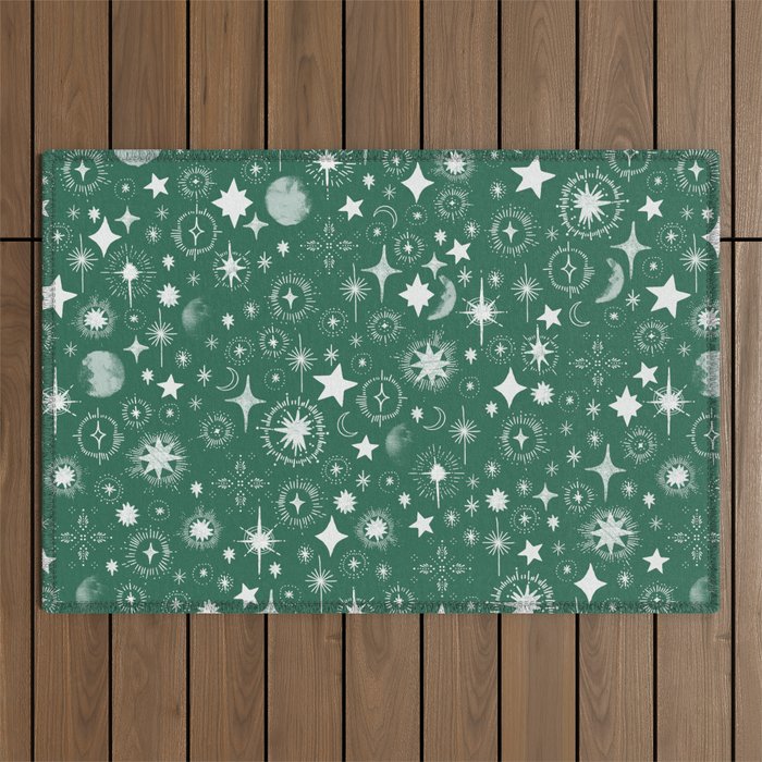 Greenish stellar S Outdoor Rug Gallery Image 1