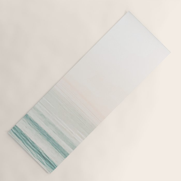 Washed Out Ocean Waves // California Beach Surf Horizon Summer Sunrise Abstract Photograph Vibes Yoga Mat Gallery Image 1