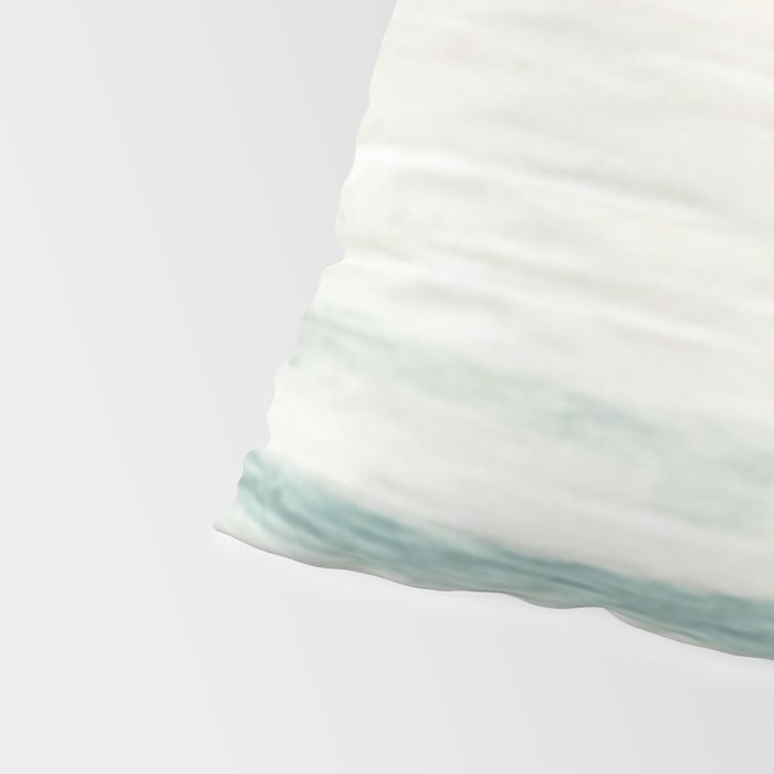 Washed Out Ocean Waves // California Beach Surf Horizon Summer Sunrise Abstract Photograph Vibes Pillow Sham Gallery Image 4