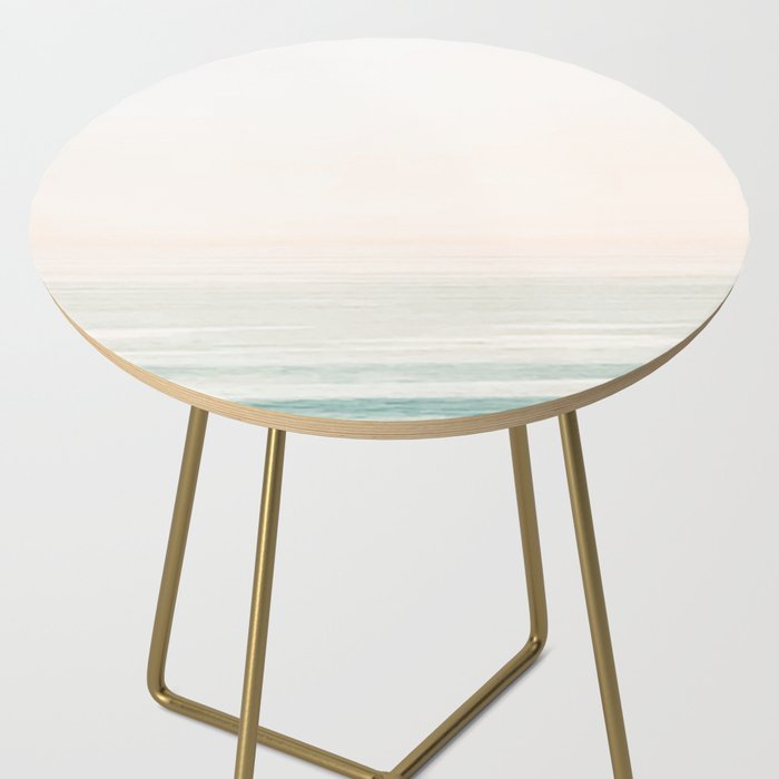Washed Out Ocean Waves // California Beach Surf Horizon Summer Sunrise Abstract Photograph Vibes Side Table Gallery Image 2