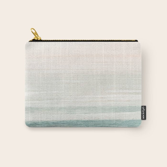 Washed Out Ocean Waves // California Beach Surf Horizon Summer Sunrise Abstract Photograph Vibes Carry All Pouch Gallery Image 1