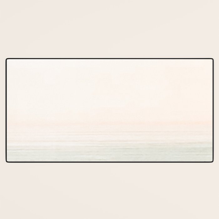 Washed Out Ocean Waves // California Beach Surf Horizon Summer Sunrise Abstract Photograph Vibes Desk Mat Gallery Image 3
