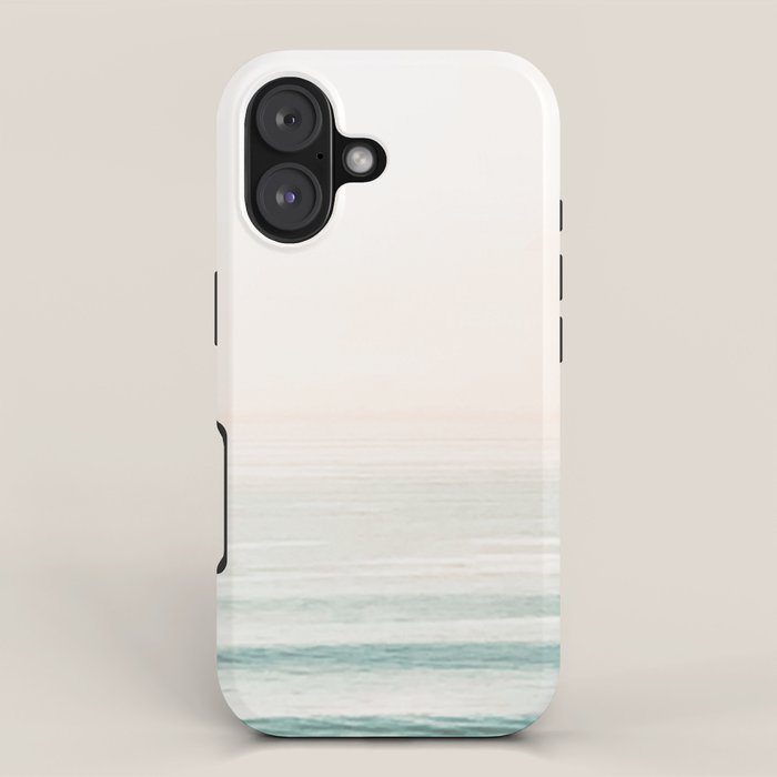 Washed Out Ocean Waves // California Beach Surf Horizon Summer Sunrise Abstract Photograph Vibes iPhone Case Gallery Image 1
