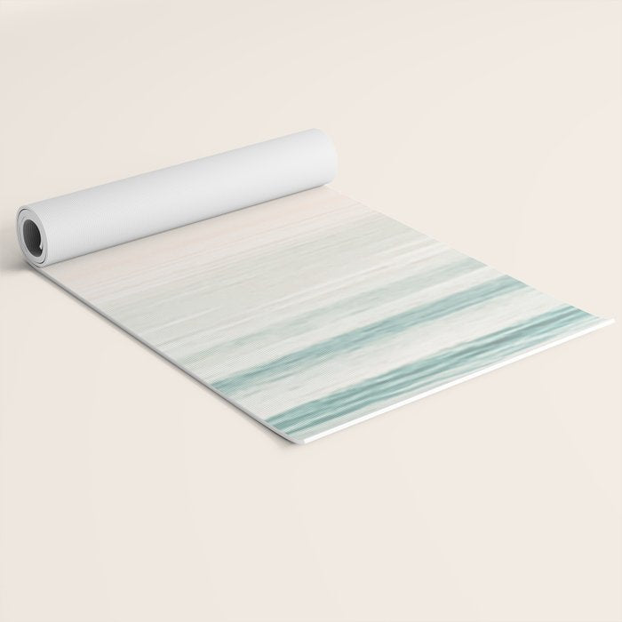 Washed Out Ocean Waves // California Beach Surf Horizon Summer Sunrise Abstract Photograph Vibes Yoga Mat Gallery Image 2