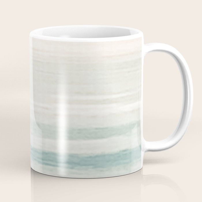 Washed Out Ocean Waves // California Beach Surf Horizon Summer Sunrise Abstract Photograph Vibes Coffee Mug Gallery Image 1