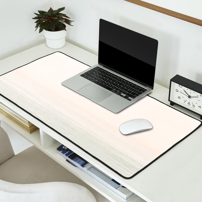 Washed Out Ocean Waves // California Beach Surf Horizon Summer Sunrise Abstract Photograph Vibes Desk Mat Gallery Image 2