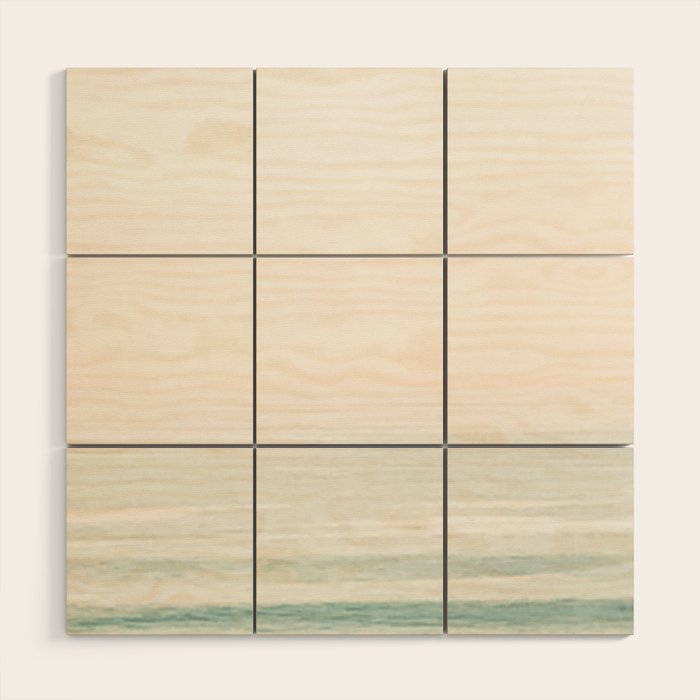 Washed Out Ocean Waves // California Beach Surf Horizon Summer Sunrise Abstract Photograph Vibes Wood Wall Art Gallery Image 1