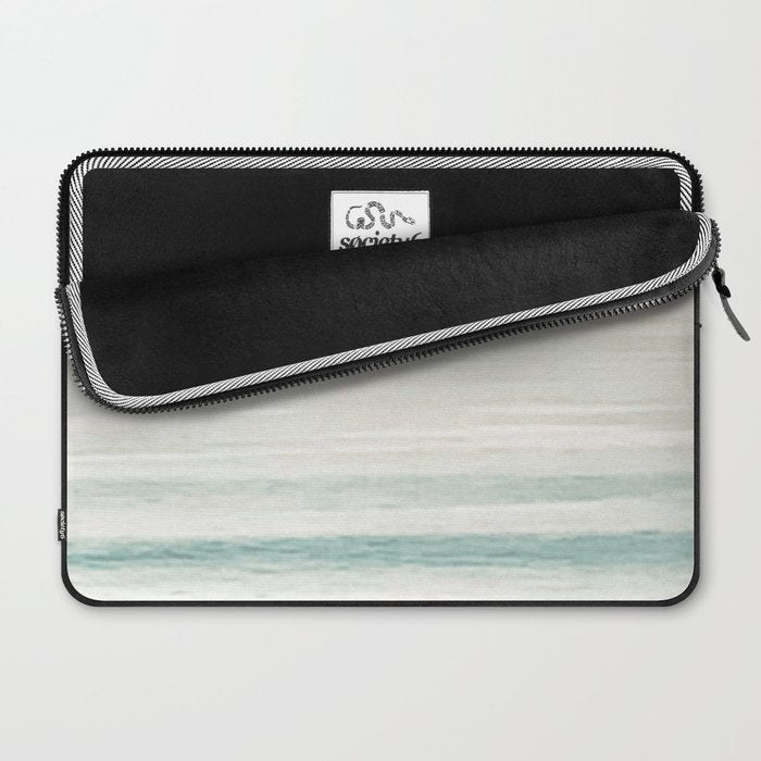 Washed Out Ocean Waves // California Beach Surf Horizon Summer Sunrise Abstract Photograph Vibes Laptop Sleeve Gallery Image 2