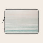 Washed Out Ocean Waves // California Beach Surf Horizon Summer Sunrise Abstract Photograph Vibes Laptop Sleeve Gallery Image 1