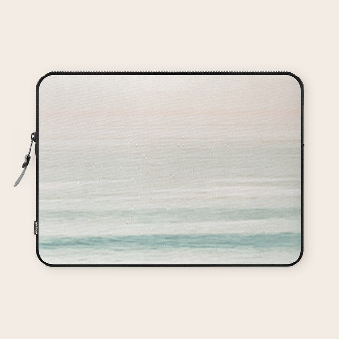 Washed Out Ocean Waves // California Beach Surf Horizon Summer Sunrise Abstract Photograph Vibes Laptop Sleeve Gallery Image 1