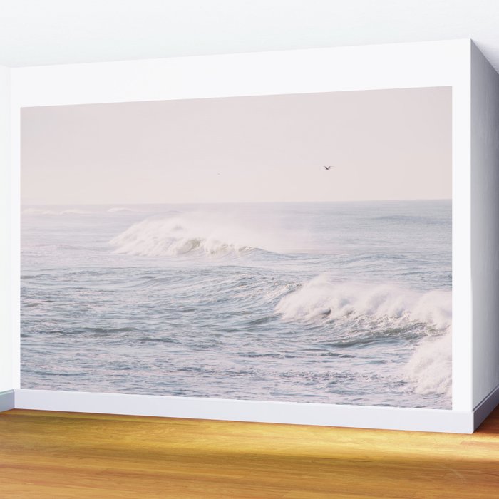 Crashing Waves Ocean - travel photography Wall Mural Gallery Image 2