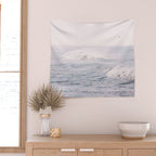Crashing Waves Ocean - travel photography Wall Tapestry Gallery Image 2
