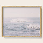 Crashing Waves Ocean - travel photography Serving Tray Gallery Image 1