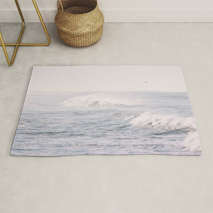 Crashing Waves Ocean - travel photography Rug Gallery Image 1