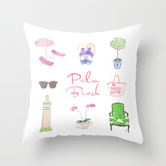 PALM BEACH Throw Pillow Gallery Image 6