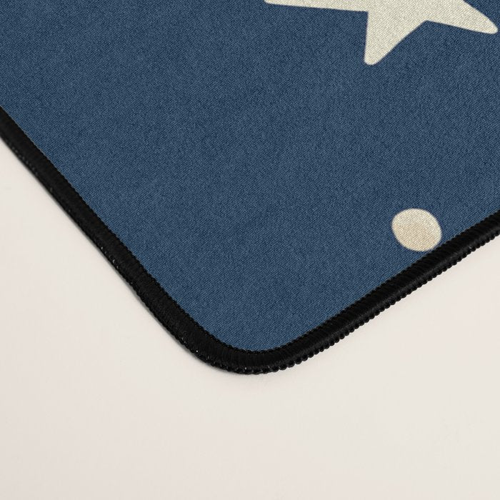 Magical Midnight Blue Starry Night Sky Desk Mat Gallery Image 4