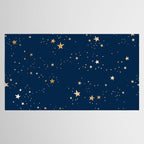 Magical Midnight Blue Starry Night Sky Tablecloth Gallery Image 2