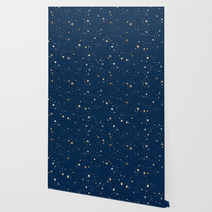 Magical Midnight Blue Starry Night Sky Wallpaper Gallery Image 2