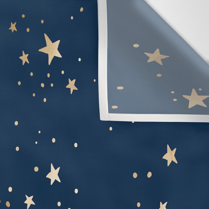 Magical Midnight Blue Starry Night Sky Wall Tapestry Gallery Image 3
