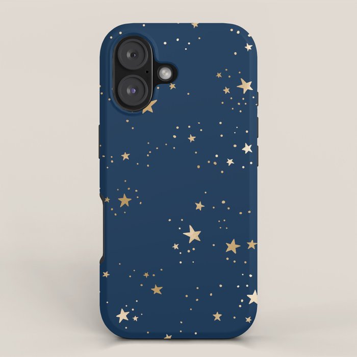 Magical Midnight Blue Starry Night Sky iPhone Case Gallery Image 1