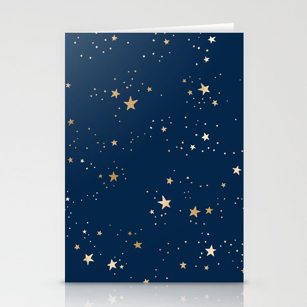 Magical Midnight Blue Starry Night Sky Stationery Card Gallery Image 2