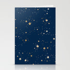 Magical Midnight Blue Starry Night Sky Stationery Card Gallery Image 2