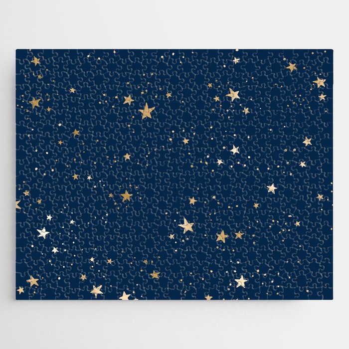 Magical Midnight Blue Starry Night Sky Jigsaw Puzzle Gallery Image 1