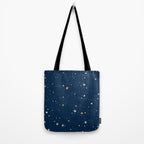Magical Midnight Blue Starry Night Sky Tote Bag Gallery Image 2