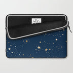 Magical Midnight Blue Starry Night Sky Laptop Sleeve Gallery Image 2