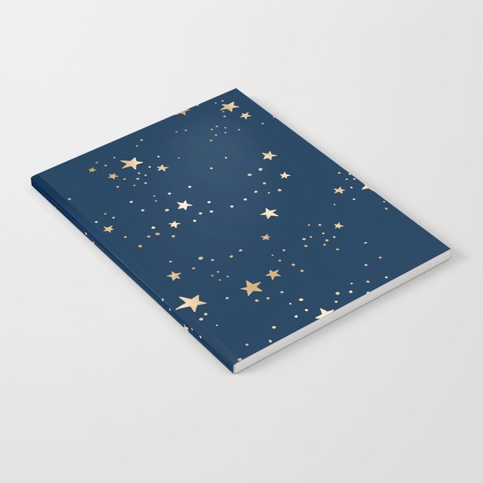 Magical Midnight Blue Starry Night Sky Notebook Gallery Image 2