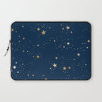 Magical Midnight Blue Starry Night Sky Laptop Sleeve Gallery Image 1