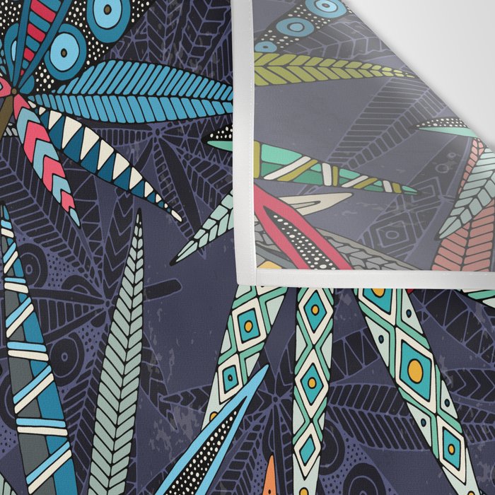 boho weed midnight Wall Tapestry Gallery Image 3