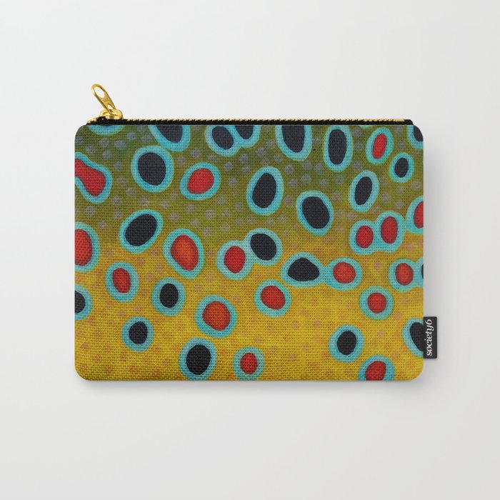 Brown Trout Fly Fishing  Carry All Pouch Gallery Image 1