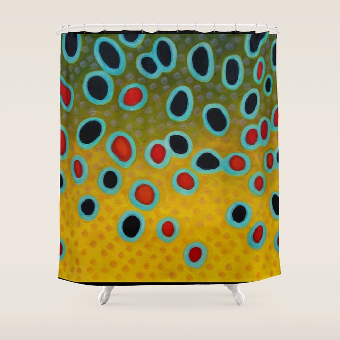 Brown Trout Fly Fishing  Shower Curtain Gallery Image 1