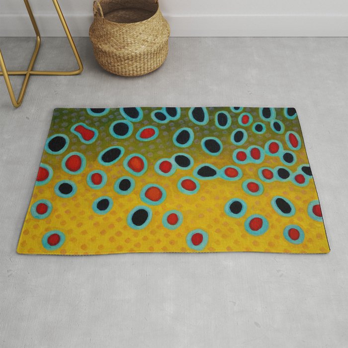 Brown Trout Fly Fishing  Rug Gallery Image 1