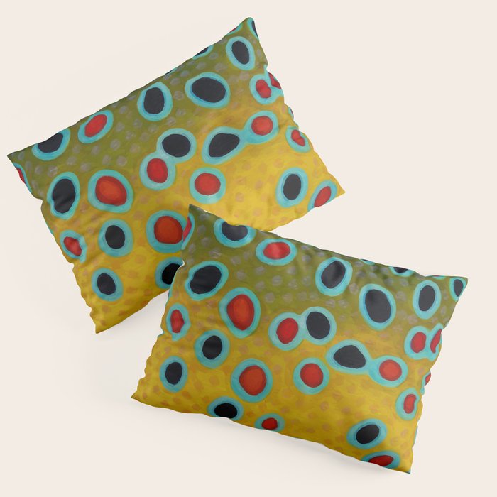 Brown Trout Fly Fishing  Pillow Sham Gallery Image 1