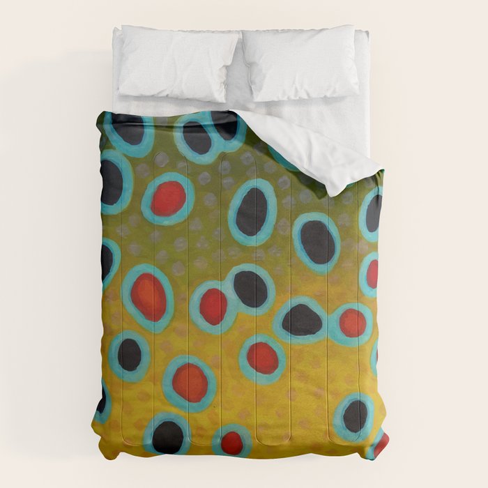 Brown Trout Fly Fishing  Comforter Gallery Image 1