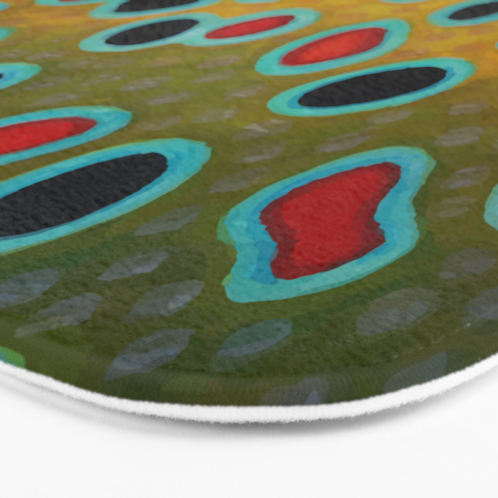 Brown Trout Fly Fishing  Bath Mat Gallery Image 3