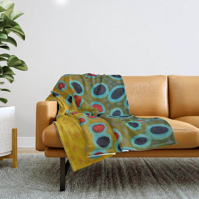 Brown Trout Fly Fishing  Throw Blanket Gallery Image 1