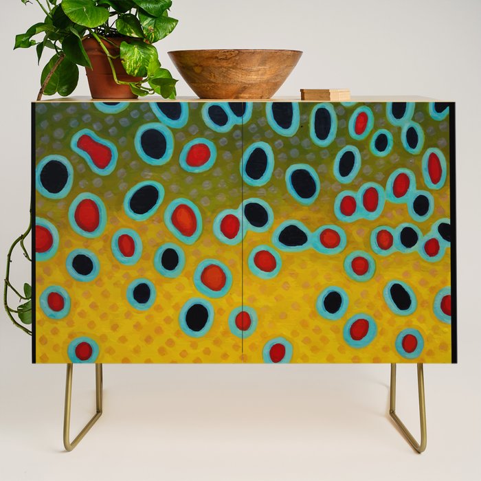 Brown Trout Fly Fishing  Credenza Gallery Image 1